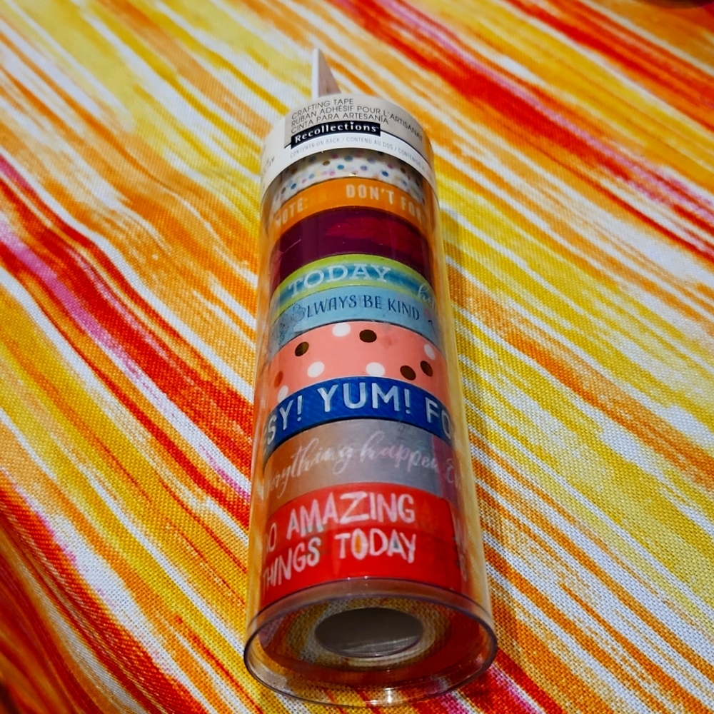BARELY USED 9 RECOLLECTIONS WASHI TAPE